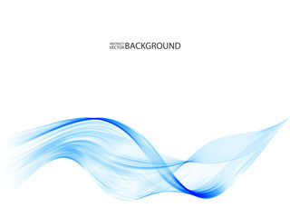 Abstract vector background, blue waved lines for brochure, website, flyer design.