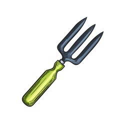 Garden trident, tools