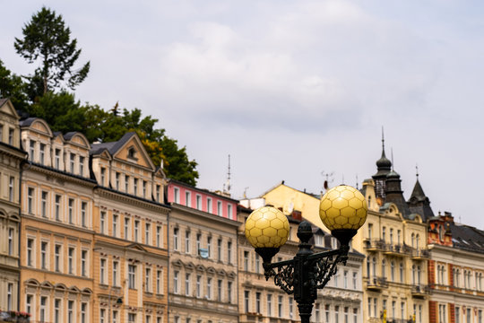 Houses in city center of Karlovy Vary