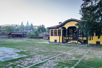 The srteet in Koprivshtitsa town in Bulgaria
