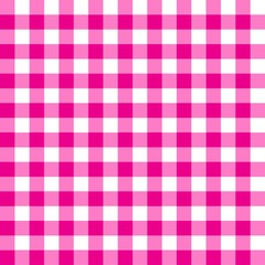 Pink tablecloth pattern. Seamless checkered