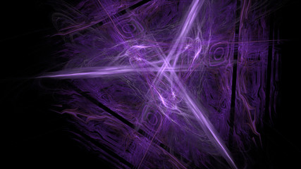 Fantasy chaotic colorful fractal pattern. Abstract fractal shapes. 3D rendering illustration background or wallpaper