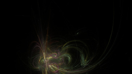 Fantasy chaotic colorful fractal pattern. Abstract fractal shapes. 3D rendering illustration background or wallpaper