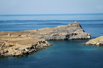 Lindos, Hafen, Bucht, Rhodos, Antike 