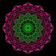 Vector illustration. Modern Decorative floral mandala. Hand drawn background. Islam, Arabic, Indian, ottoman motifs.
