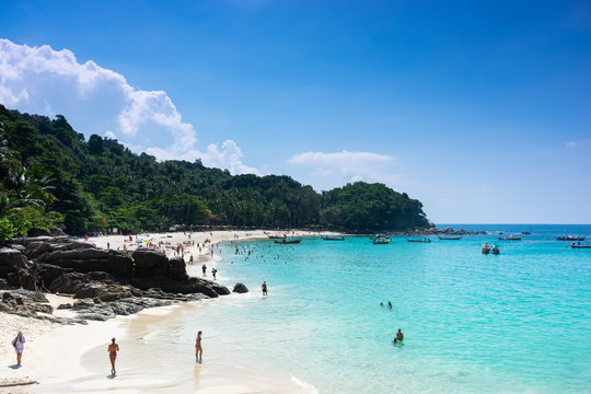 Freedom beach shore at Phuket, Thailand.