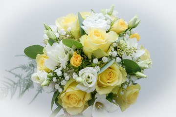 Obraz na płótnie Canvas Bright Wedding Bouquet Flowers