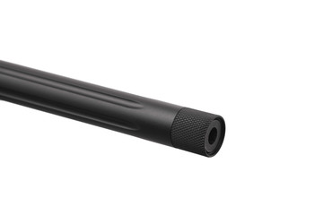 hunting rifle barrel isolated on white
