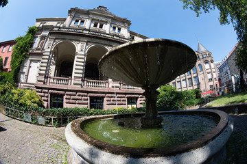 Karlsruhe, Kirche, Schloss, Statuen