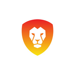Lion head - vector logo template creative illustration.  strong, power concept symbol. Design element. - Vector