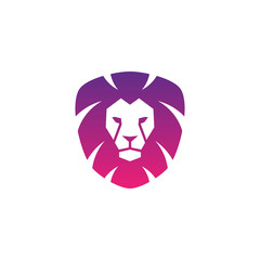 Lion head - vector logo template creative illustration.  strong, power concept symbol. Design element. - Vector