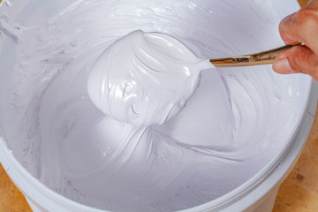 ink or paint for print on fabric there are several types.The ink used for print on dark fabric always use plastisol ink..it useful for white fabric too.Plastisol ink has a sticky and concentrated.