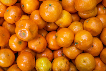 Close up of Oranges at a farmers market