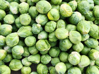Brussels sprouts ful frame background