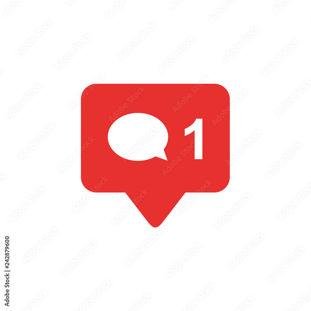 Poster comment icon vector. social media comment vector icon. social network icon comment.