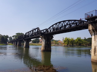 Fototapeta na wymiar Bridge over the River Kwai, Thailand