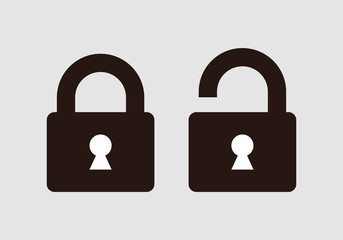 Lock icon. Encryption icon. Lock Icon in trendy flat style isolated on white background. Security symbol for web design