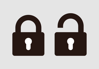 Lock icon. Encryption icon. Lock Icon in trendy flat style isolated on white background. Security symbol for web design