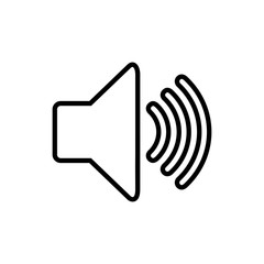 Speaker icon vector. Volume icon. Loudspeaker icon vector