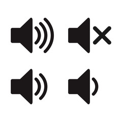 Speaker icon vector. Volume icon. Loudspeaker icon vector
