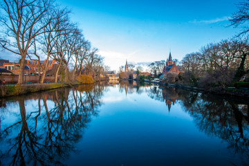 Fototapeta na wymiar Park in Brügge