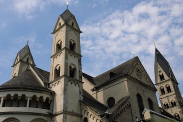 Fototapeta na wymiar Koblenz Kastorkirche - Stockfoto