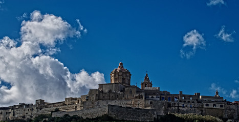 Fototapeta na wymiar A View of Mdina, Malta