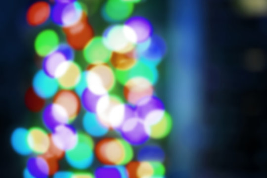 Bokeh, bunte verschwommene Lichter