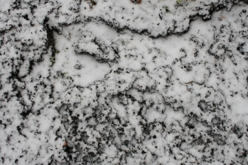 Hintergrund: Schnee auf dem Acker