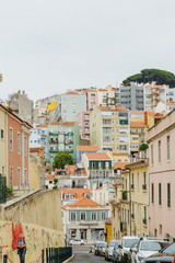 Fototapeta na wymiar Old buildings in Lisbon, Portugal