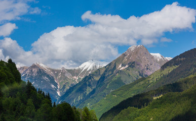 Fototapeta na wymiar Alps mountain summer view, Austria