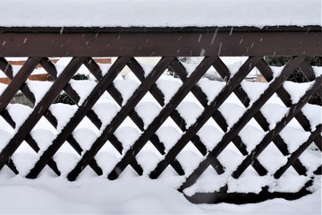 Winter - Gehweg - Schnee - Straße