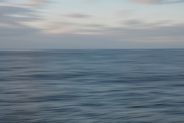 Obraz premium Lofoten - Norway, at sea. A horizontal camera movement from the sea.