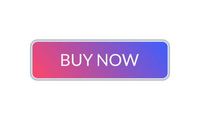 Buy now button. Call to action gradient button for web site. Vector illustration.