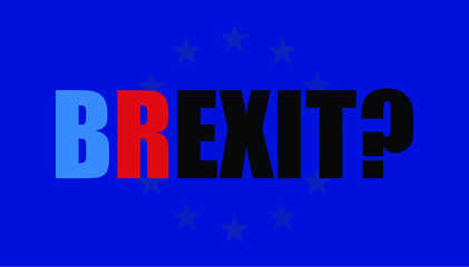 Naklejka na ściany i meble Brexit Concept Vector Illustration