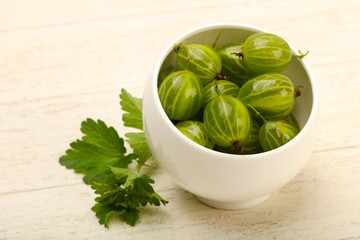 Gooseberries in the bowl