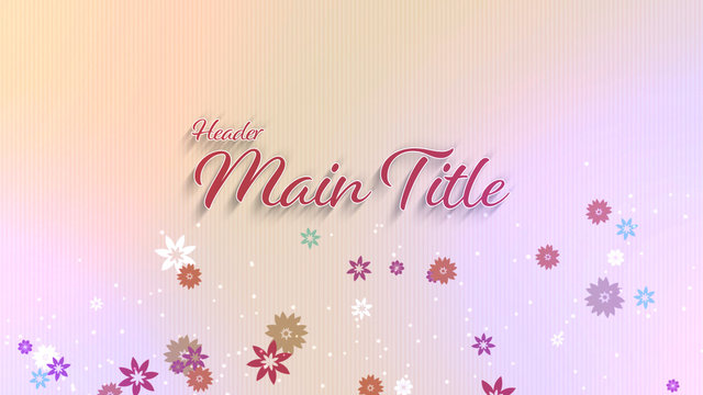Illustrated Flowers Title