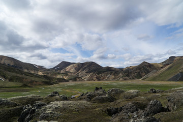 Panorama bei Landmannalaugar auf Island
