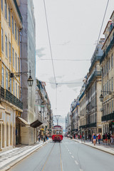 Obraz premium Old buildings in Lisbon, Portugal