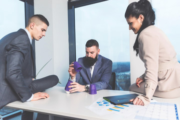 Employees playing deception game