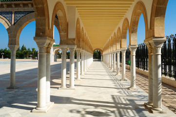 Habib Bourguiba mausoleum in the Western part of Monastir.