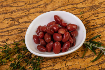 Baked red kidney