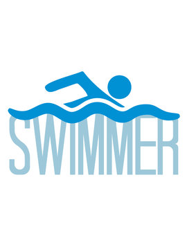 swimmer logo design schwimmen piktogramm baden schwimmbad sport spaß wasser wellen tauchen hallenbad clipart cool schwimmer