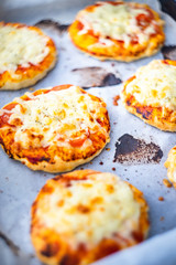Homemade mini pizza