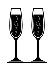 champagne glasses