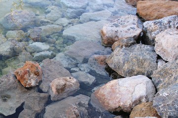 Rocky mountain on the seashore