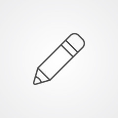 Pencil vector icon sign symbol