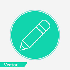 Pencil vector icon sign symbol