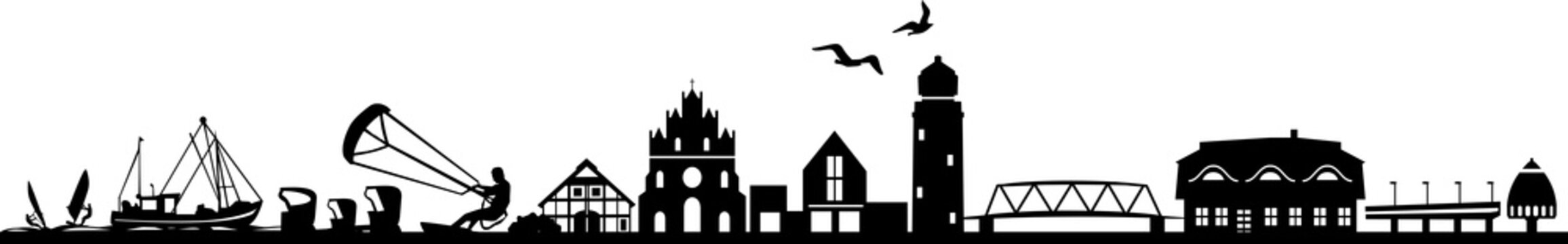 Zingst Dar&szlig; Skyline Landscape