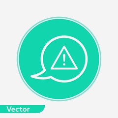 Speech bubble vector icon sign symbol